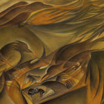 Burning the Word, 2003
Egg tempera on paper
14.5 “ X 15”