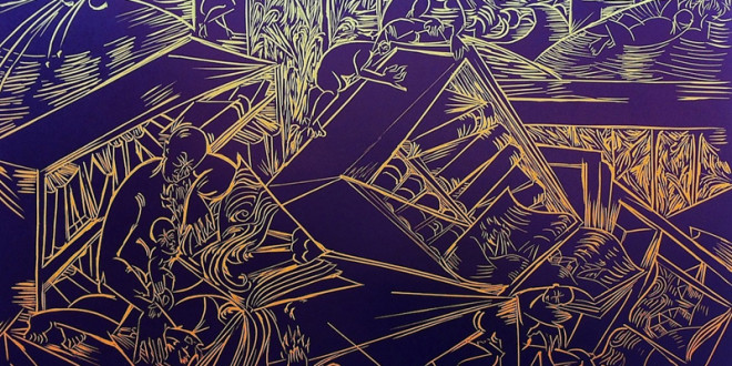 Reading Room I
Lino Cut
15”X20”